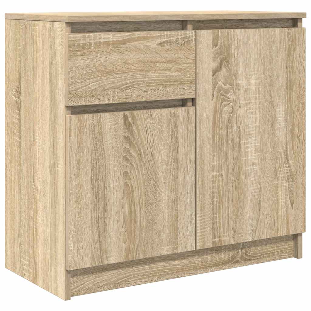 Sideboard with Drawer 71x35x65 cm Engineered Wood Sonoma oak
