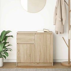 vidaXL Sideboard with Drawer Sonoma Oak 71x35x65 cm Engineered Wood 3