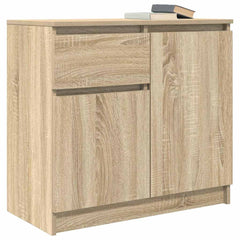 vidaXL Sideboard with Drawer Sonoma Oak 71x35x65 cm Engineered Wood 4