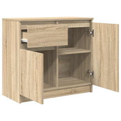 vidaXL Sideboard with Drawer Sonoma Oak 71x35x65 cm Engineered Wood 5
