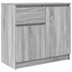 vidaXL Sideboard with Drawer Grey Sonoma 71x35x65 cm Engineered Wood 2