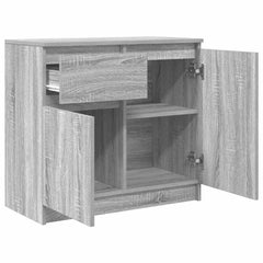 vidaXL Sideboard with Drawer Grey Sonoma 71x35x65 cm Engineered Wood 5