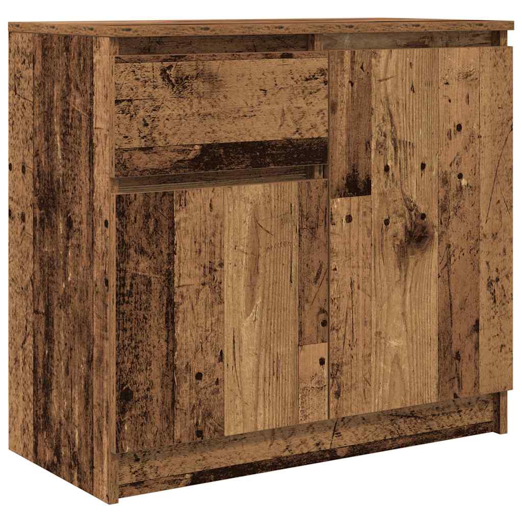 vidaXL Sideboard with Drawer Old Wood 71x35x65 cm Engineered Wood 2