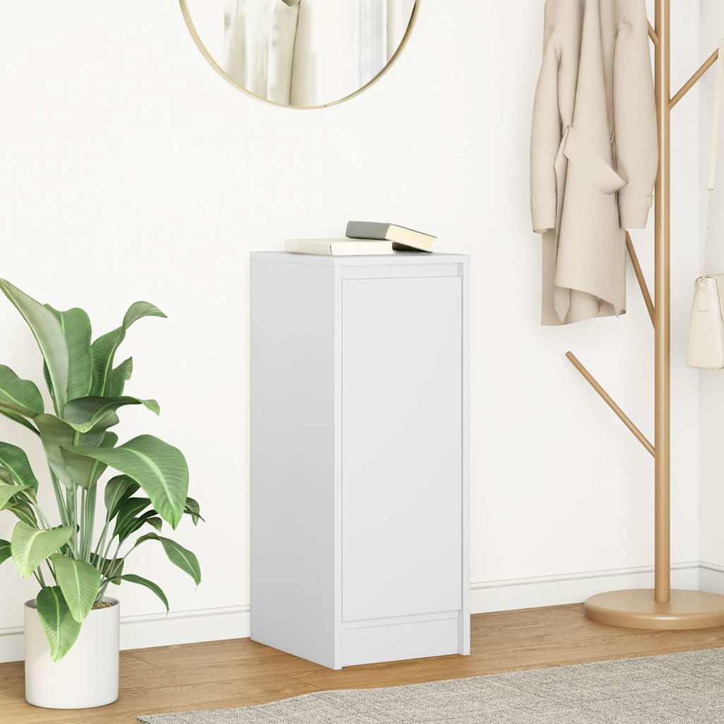 vidaXL Sideboard White 29.5x34x76 cm Engineered Wood 1