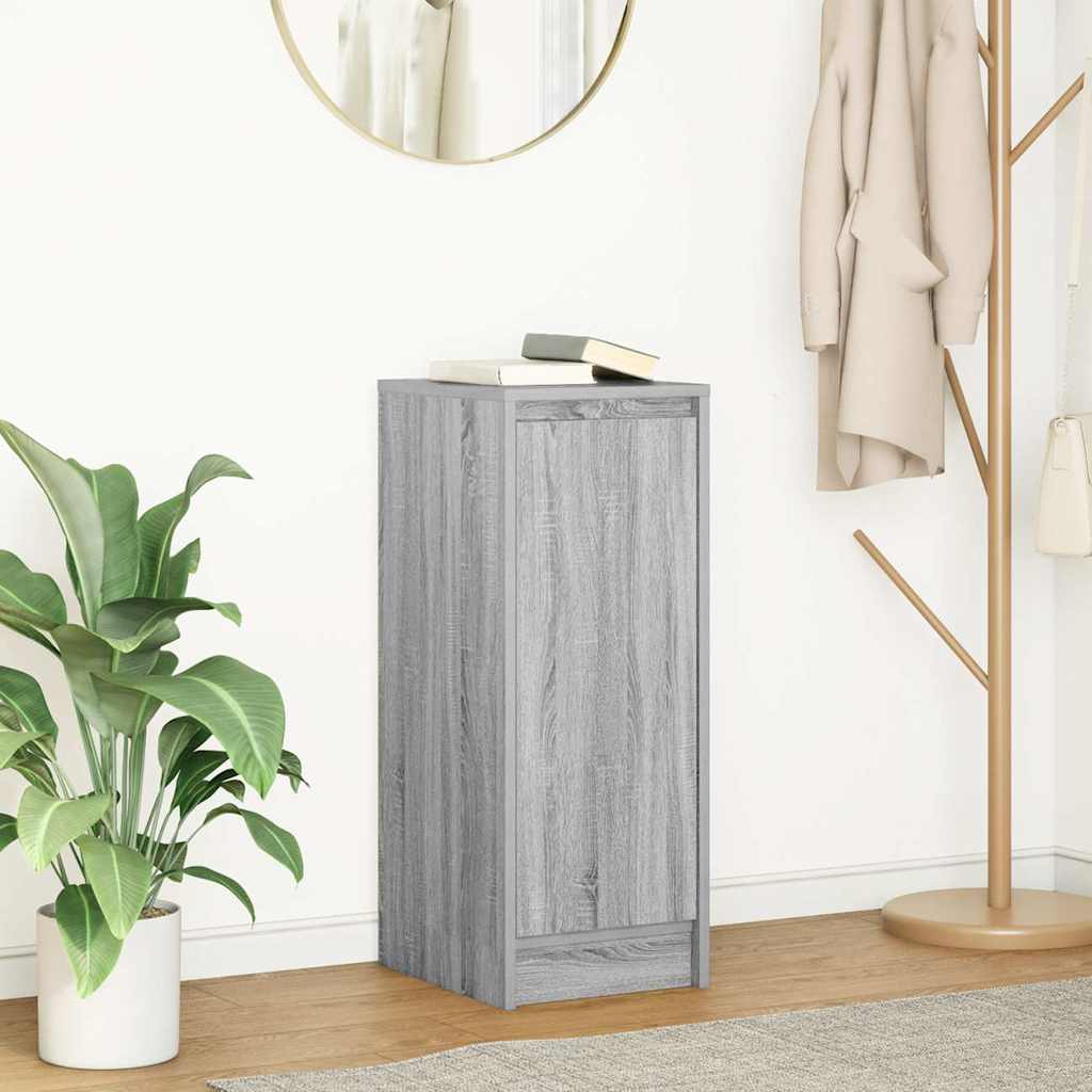 vidaXL Sideboard Grey Sonoma 29.5x34x76 cm Engineered Wood 1