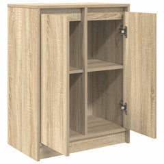 vidaXL Sideboard Sonoma Oak 57x34x76 cm Engineered Wood 5