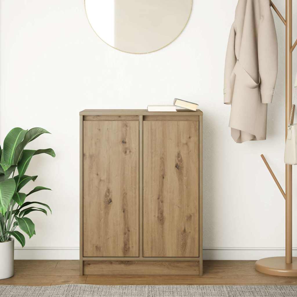 vidaXL Sideboard Artisan Oak 57x34x76 cm Engineered Wood 3