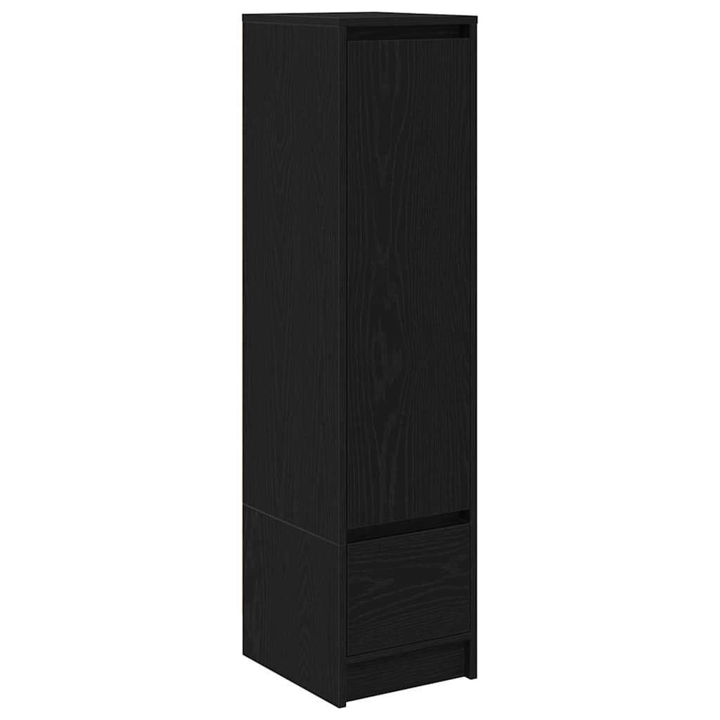 vidaXL Highboard Black Oak 29.5x34x119.5 cm Engineered Wood 2