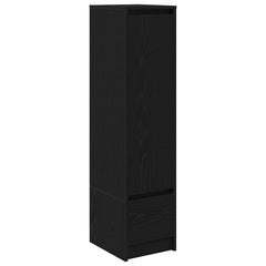 vidaXL Highboard Black Oak 29.5x34x119.5 cm Engineered Wood 2
