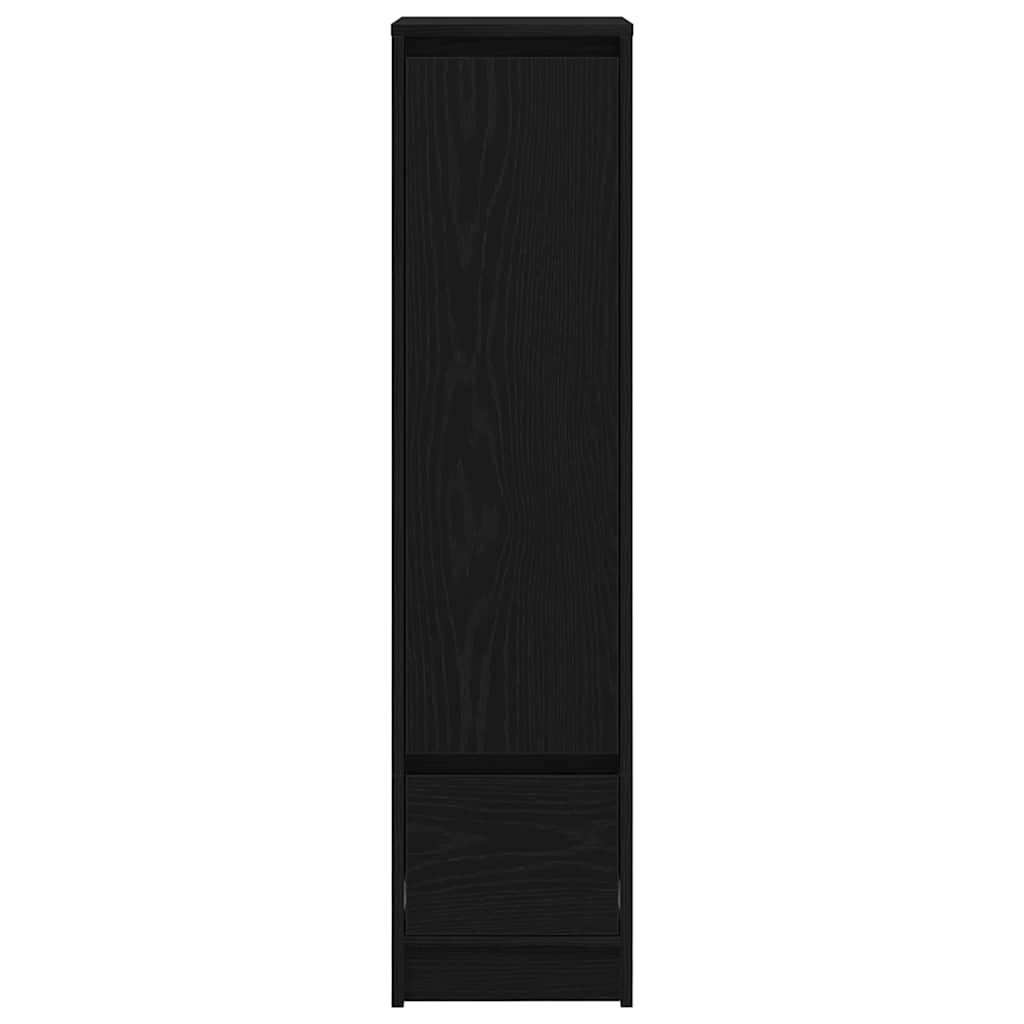 vidaXL Highboard Black Oak 29.5x34x119.5 cm Engineered Wood 6