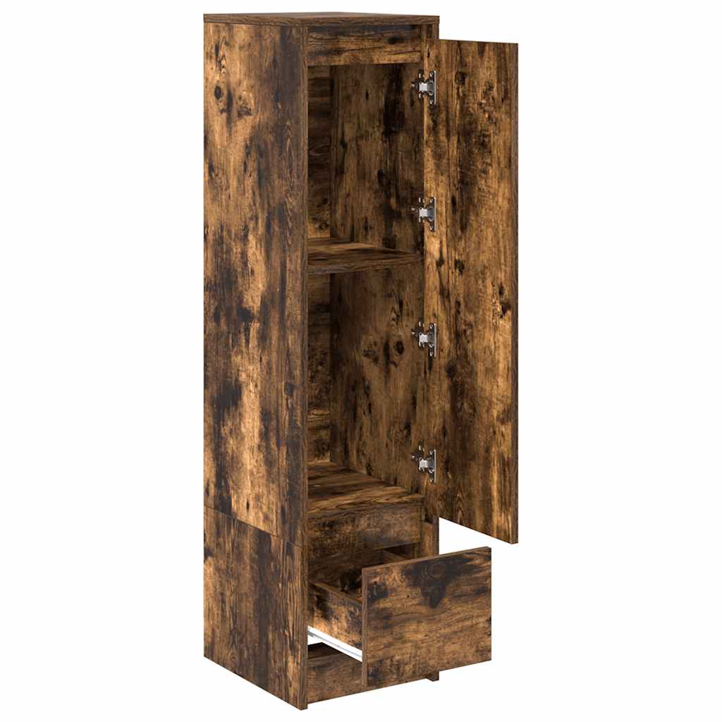 vidaXL Highboard Smoked Oak 29.5x34x119.5 cm Engineered Wood 5
