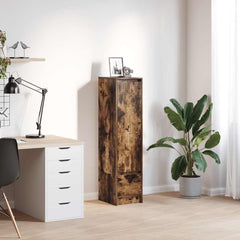 vidaXL Highboard Smoked Oak 29.5x34x119.5 cm Engineered Wood 1