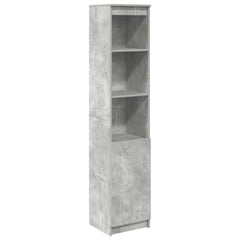 vidaXL Highboard Concrete Grey 37.5x35x180 cm Engineered Wood 2
