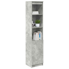 vidaXL Highboard Concrete Grey 37.5x35x180 cm Engineered Wood 4