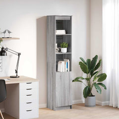 vidaXL Highboard Grey Sonoma 37.5x35x180 cm Engineered Wood 1