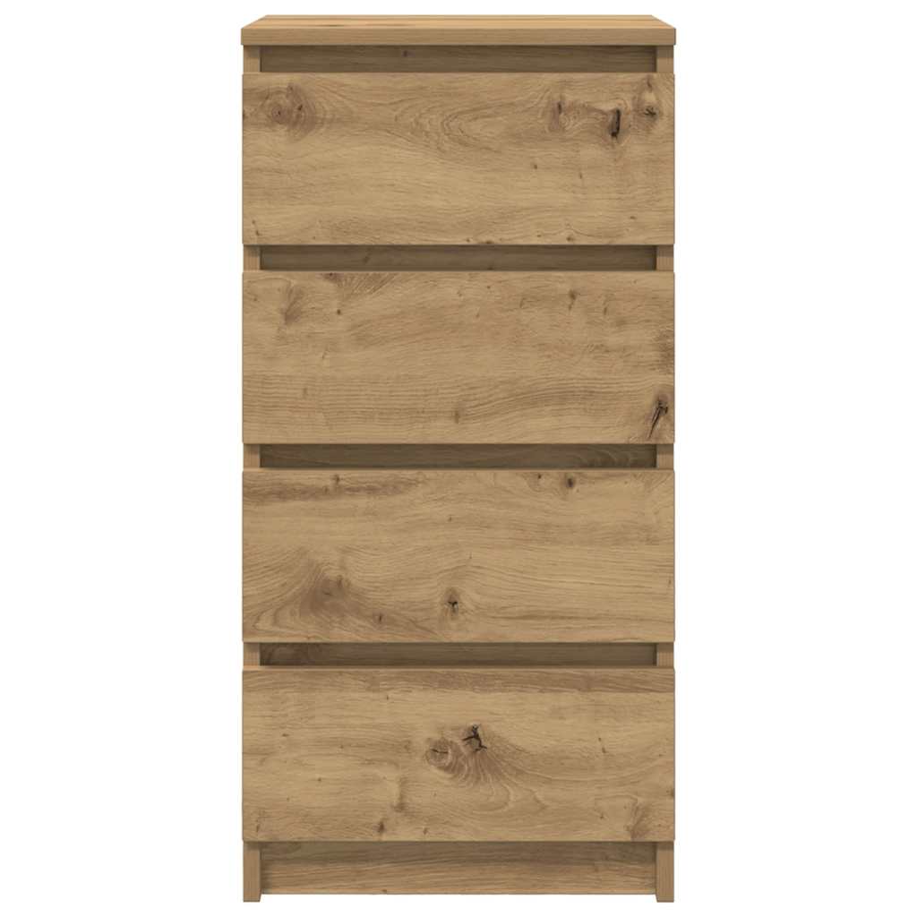 vidaXL Sideboard Artisan Oak 37.5x35x76 cm Engineered Wood 6