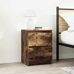 vidaXL TV Cabinet Smoked Oak 40x35x54 cm Engineered Wood 3