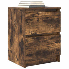 vidaXL TV Cabinet Smoked Oak 40x35x54 cm Engineered Wood 4