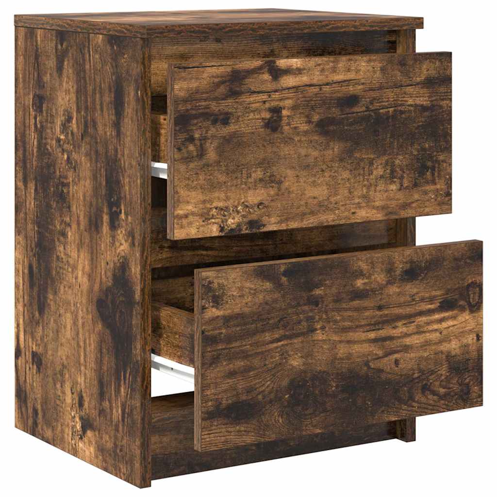 vidaXL TV Cabinet Smoked Oak 40x35x54 cm Engineered Wood 5