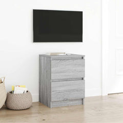 vidaXL TV Cabinet Grey Sonoma 40x35x54 cm Engineered Wood 1