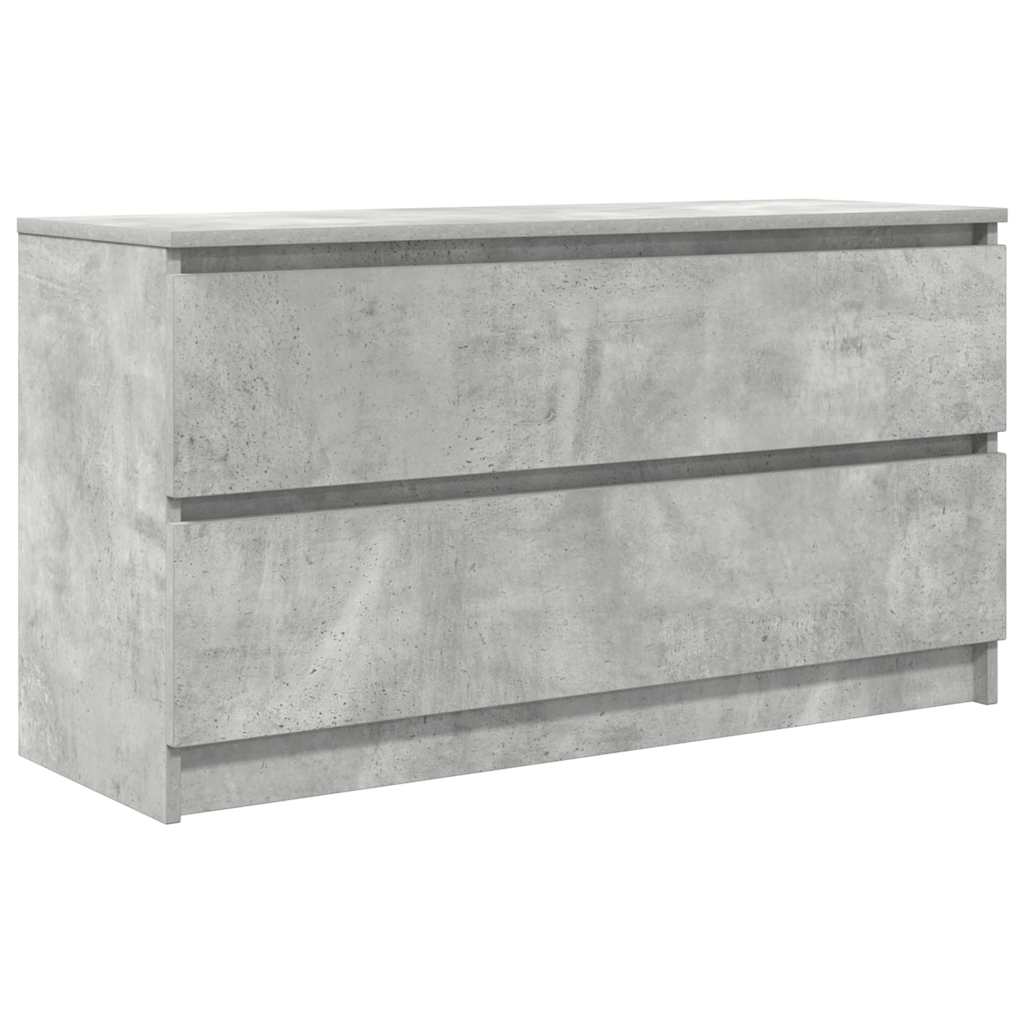 vidaXL TV Cabinet Concrete Grey 100x35x54 cm Engineered Wood 2