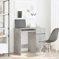 Desk 86x49x76 cm Engineered Wood Concrete grey