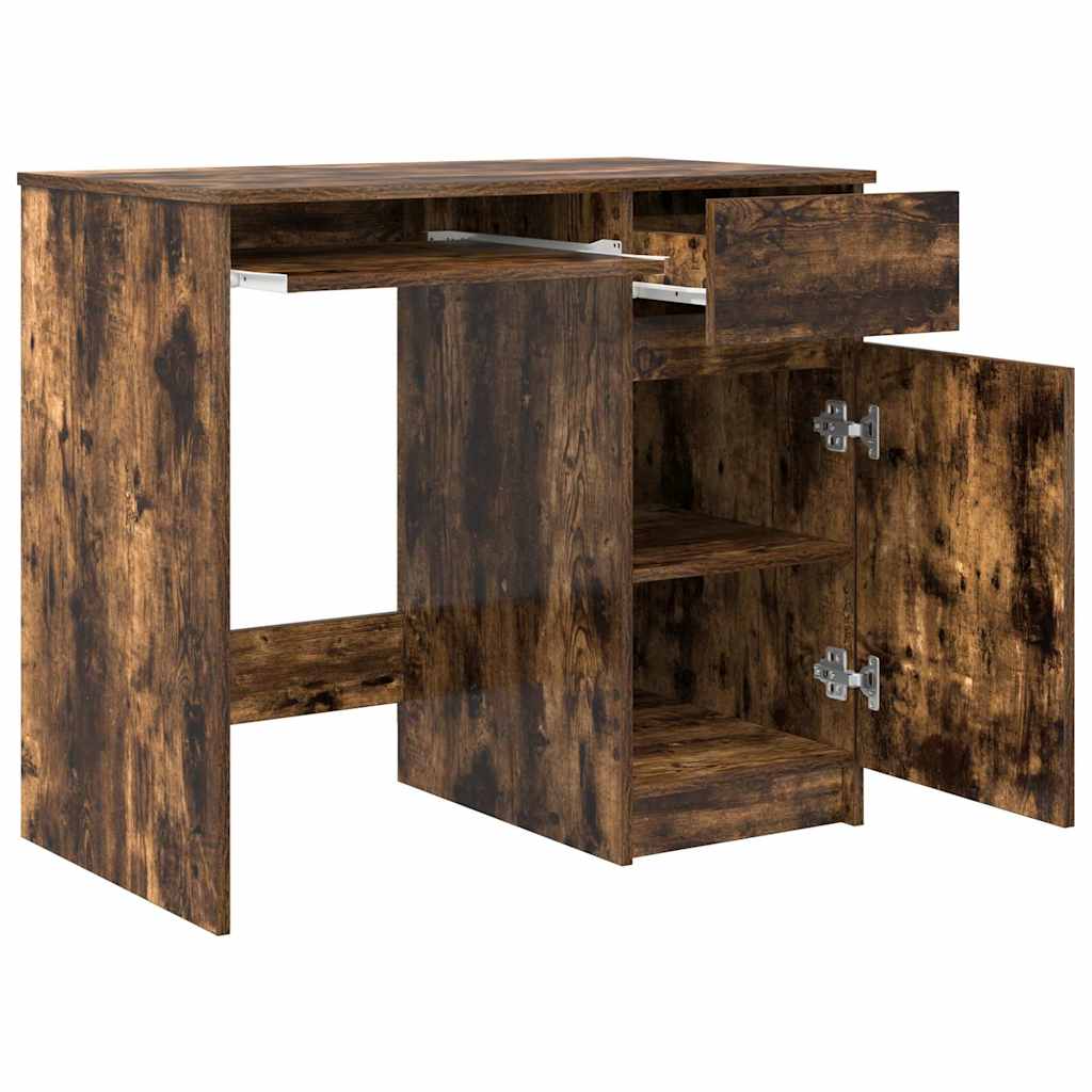 Desk 86x49x76 cm Engineered Wood Smoked oak