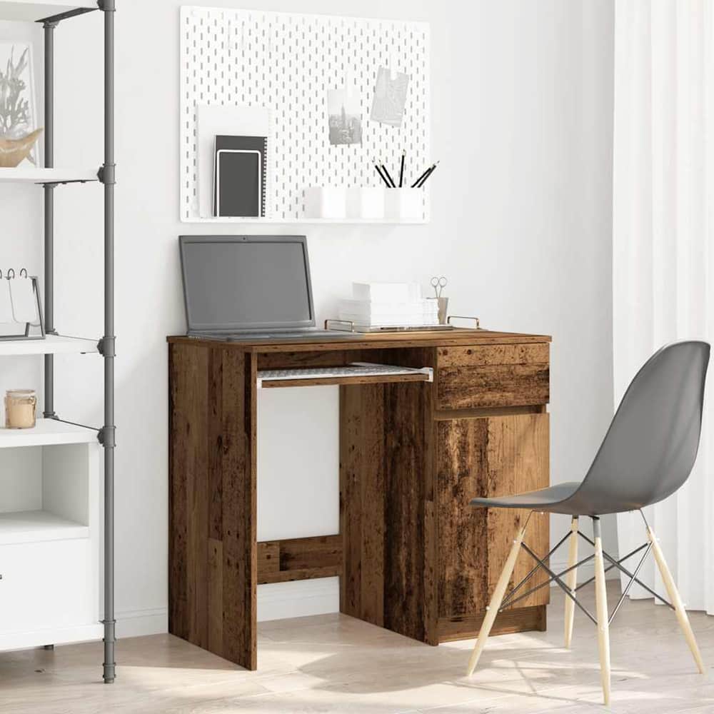Desk 86x49x76 cm Engineered Wood Old wood