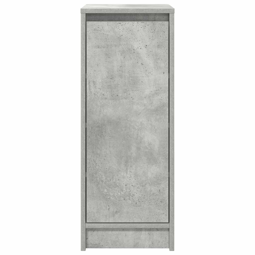 vidaXL Shoe Cabinet Concrete Grey 29.5x34x76 cm Engineered Wood 6