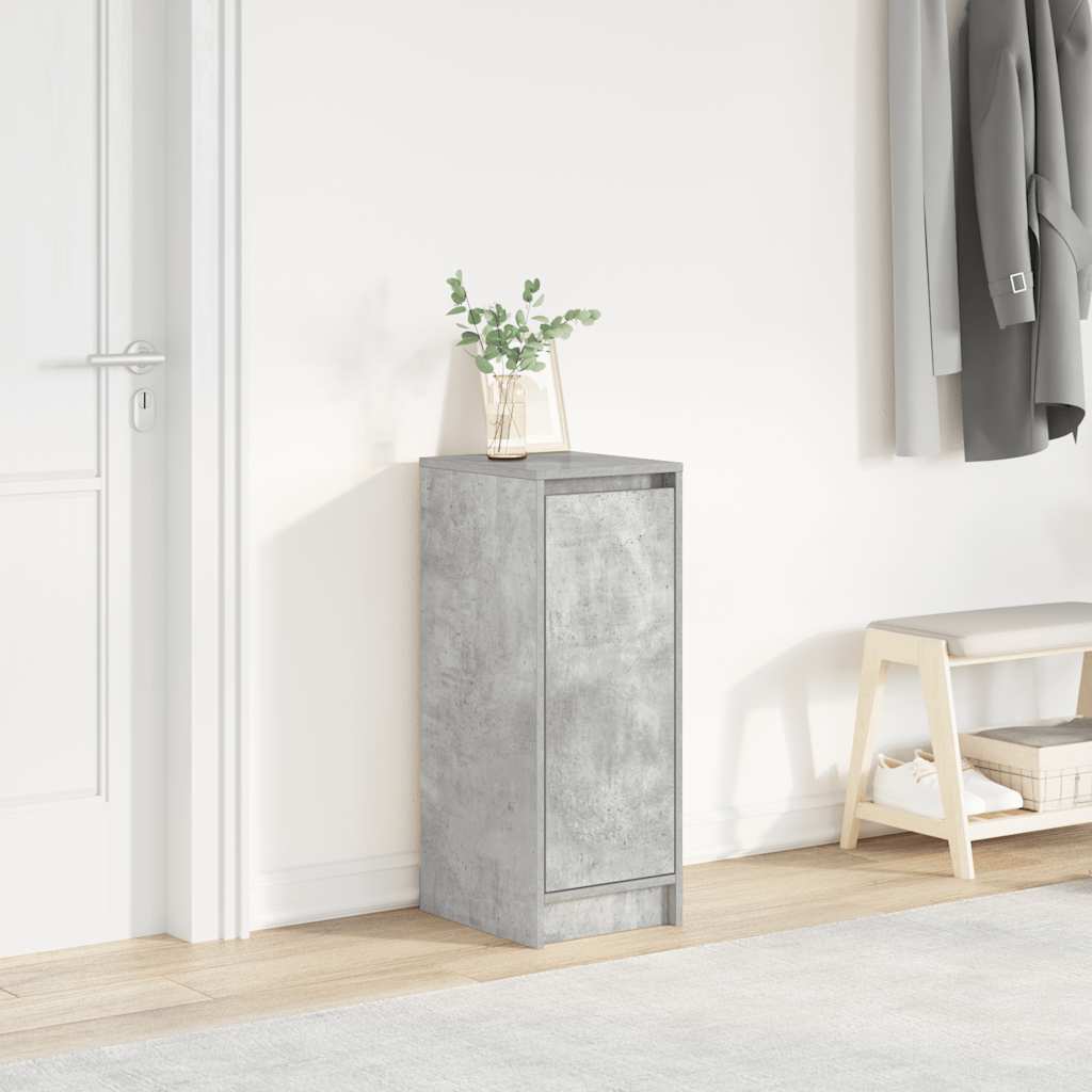 vidaXL Shoe Cabinet Concrete Grey 29.5x34x76 cm Engineered Wood 1