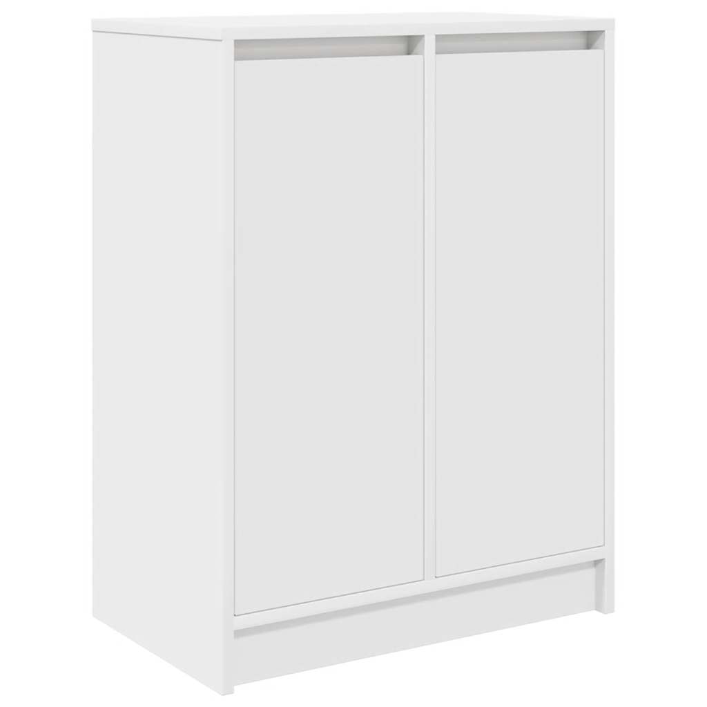 vidaXL Shoe Cabinet White 57x34x76 cm Engineered Wood 2