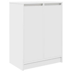 vidaXL Shoe Cabinet White 57x34x76 cm Engineered Wood 2