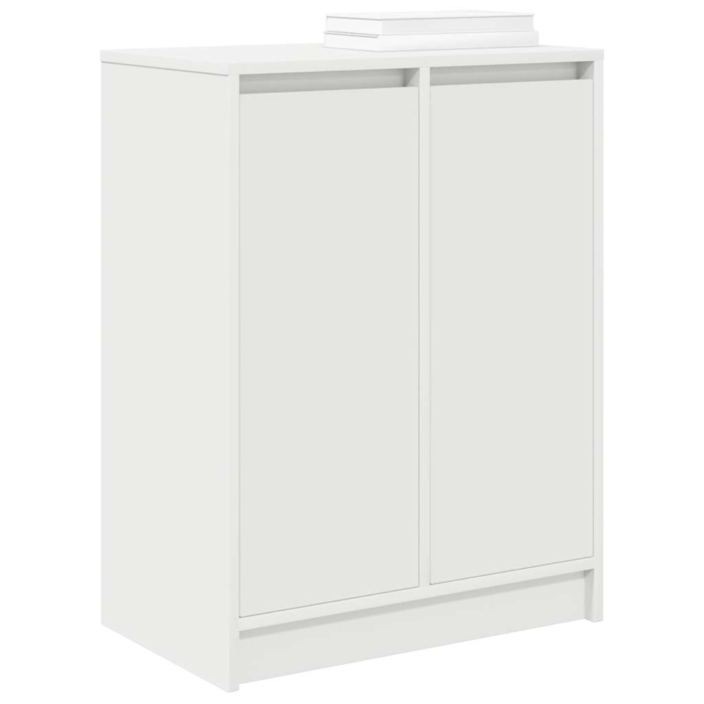 vidaXL Shoe Cabinet White 57x34x76 cm Engineered Wood 4