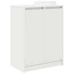 vidaXL Shoe Cabinet White 57x34x76 cm Engineered Wood 4