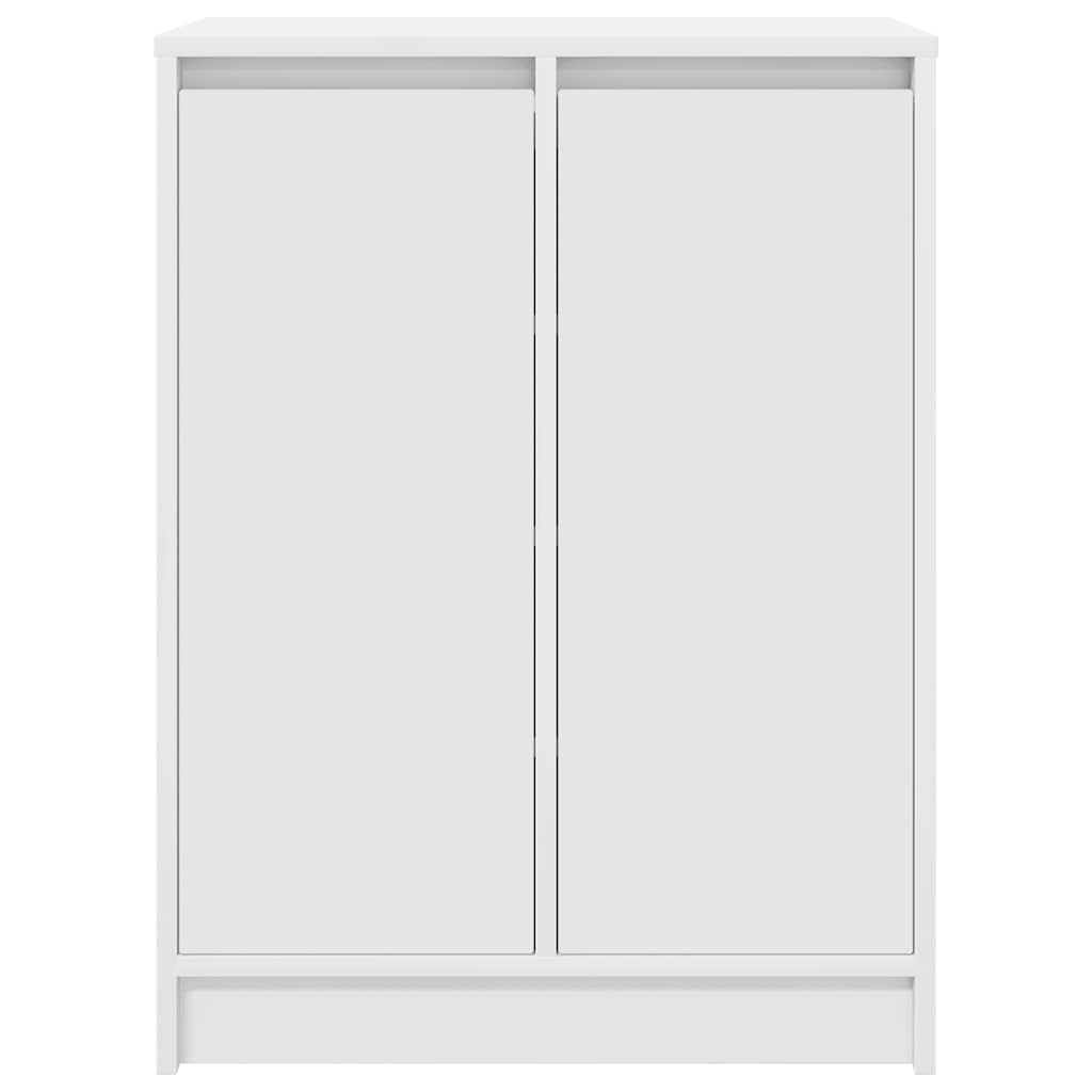 vidaXL Shoe Cabinet White 57x34x76 cm Engineered Wood 6