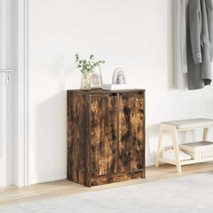 vidaXL Shoe Cabinet Smoked Oak 57x34x76 cm Engineered Wood 1