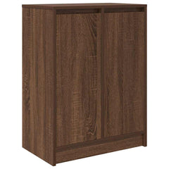 vidaXL Shoe Cabinet Brown Oak 57x34x76 cm Engineered Wood 2