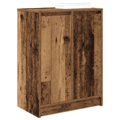 vidaXL Shoe Cabinet Old Wood 57x34x76 cm Engineered Wood 4