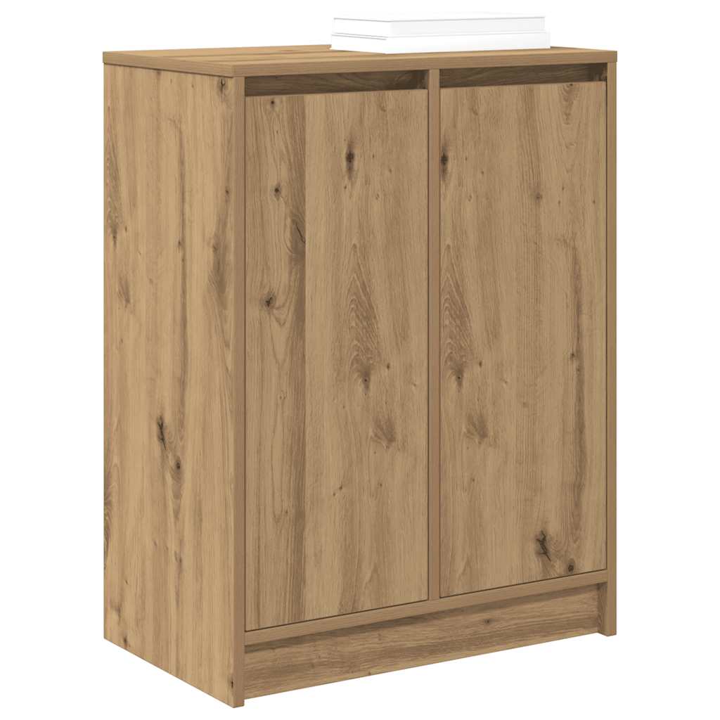 vidaXL Shoe Cabinet Artisan Oak 57x34x76 cm Engineered Wood 4