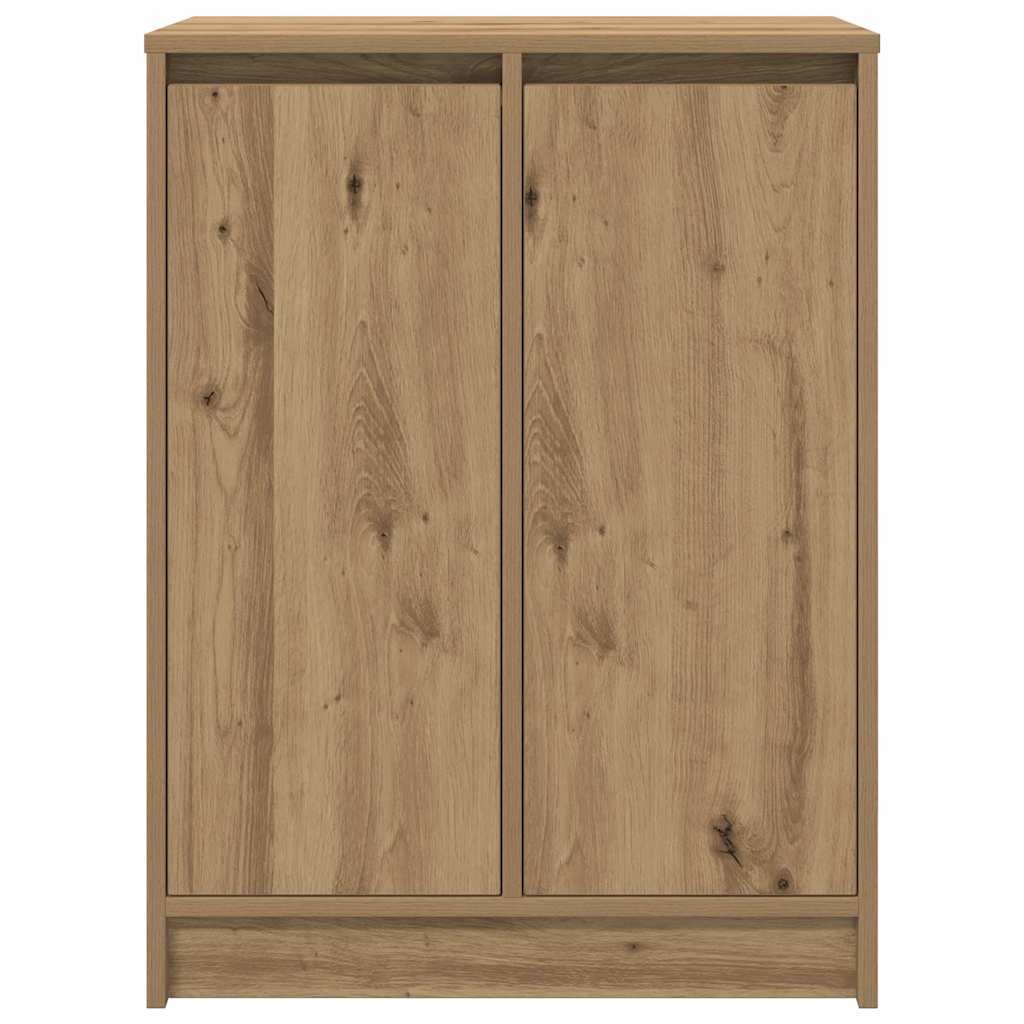 vidaXL Shoe Cabinet Artisan Oak 57x34x76 cm Engineered Wood 6