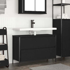 vidaXL Bathroom Basin Cabinet with Drawers 90x34.5x60 cm