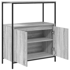 Bathroom Cabinet with Shelves 76,5x35x95 cm Grey sonoma