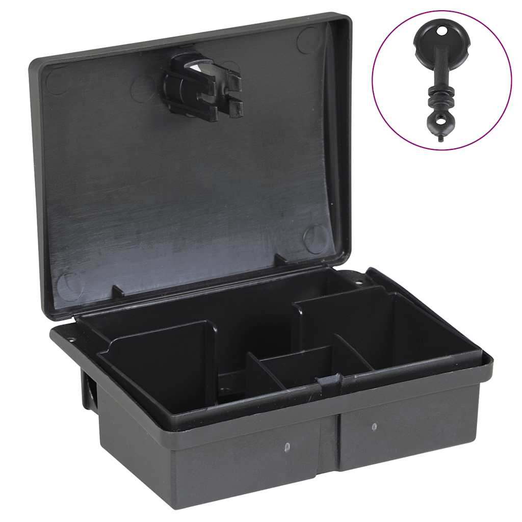vidaXL Mouse Traps 20 pcs Black 13x10x4 cm 1