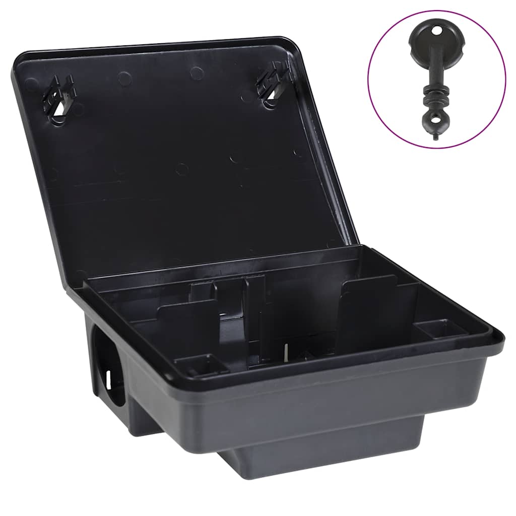 vidaXL Mouse Traps 6 pcs Black 23x19x9.5 cm 1