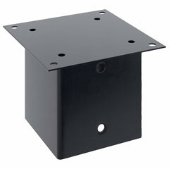 vidaXL Post Bases Square 4 pcs Anthracite 141x141 mm Powder-coated Steel 5