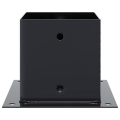 vidaXL Post Bases Square 4 pcs Anthracite 141x141 mm Powder-coated Steel 6