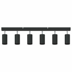 vidaXL Ceiling Spotlight with Spotlights Black 73 x 6 x 16 cm Metal 6