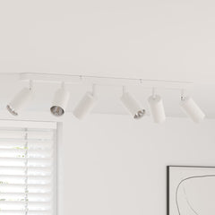 vidaXL Ceiling Spotlight with Spotlights White 73 x 6 x 16 cm Metal 1