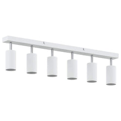 vidaXL Ceiling Spotlight with Spotlights White 73 x 6 x 16 cm Metal 5