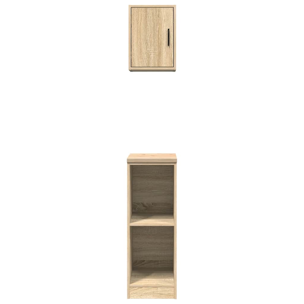 vidaXL Garage Cabinets 2 pcs Sonoma Oak Engineered Wood 5